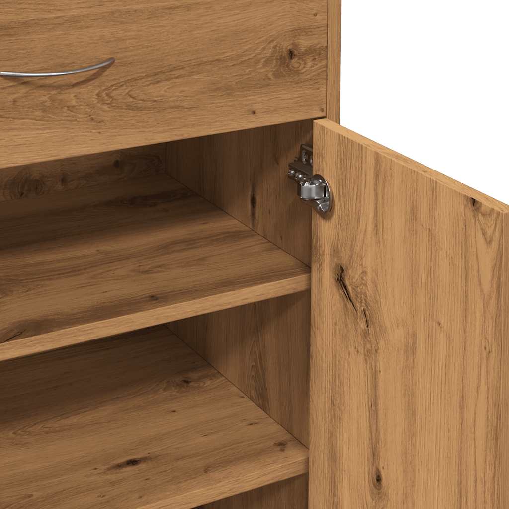 Schuhschrank 60X35X84 Cm Holzwerkstoff Artisan-Eiche