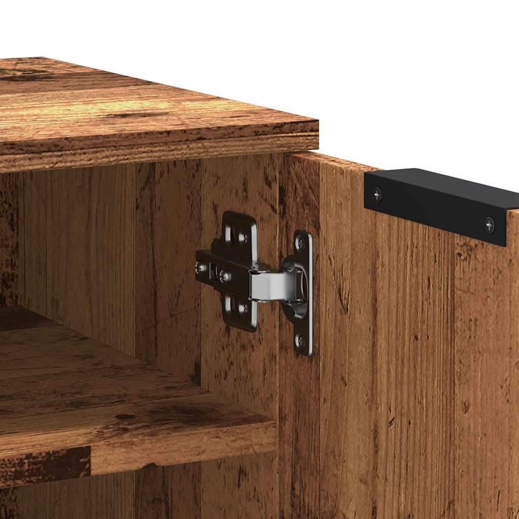 Schuhschrank -Optik 29,5X35X70 Cm Holzwerkstoff Altholz