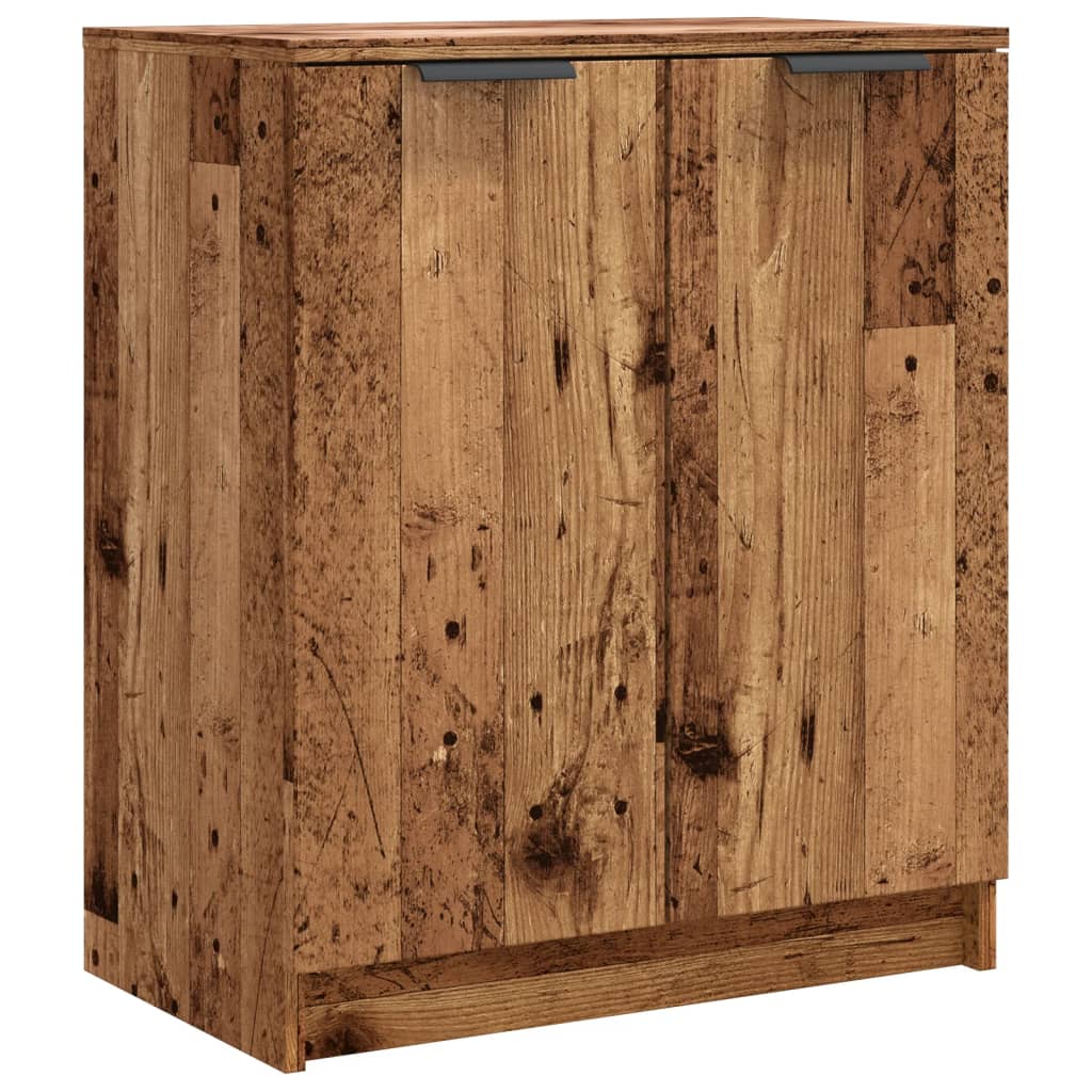Schuhschrank -Optik 59X35X70 Cm Holzwerkstoff Altholz