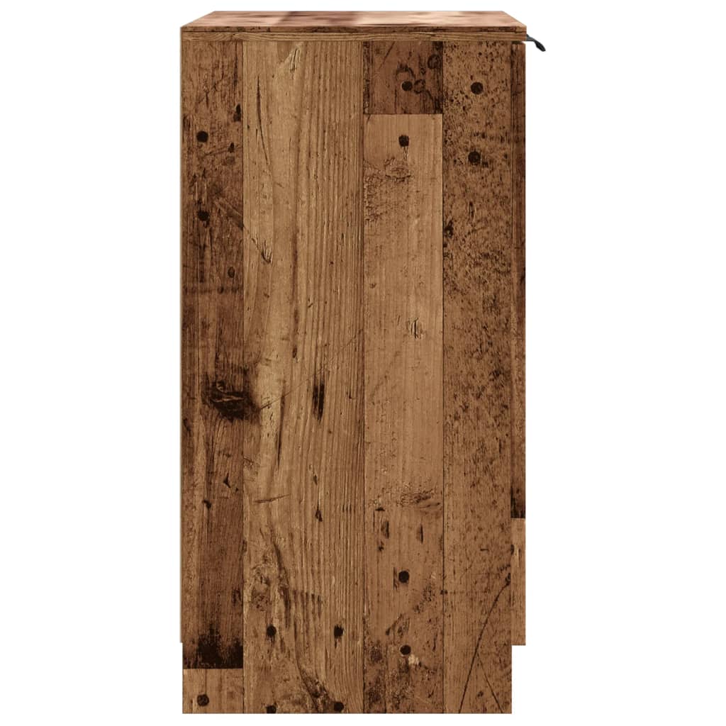 Schuhschrank -Optik 59X35X70 Cm Holzwerkstoff Altholz