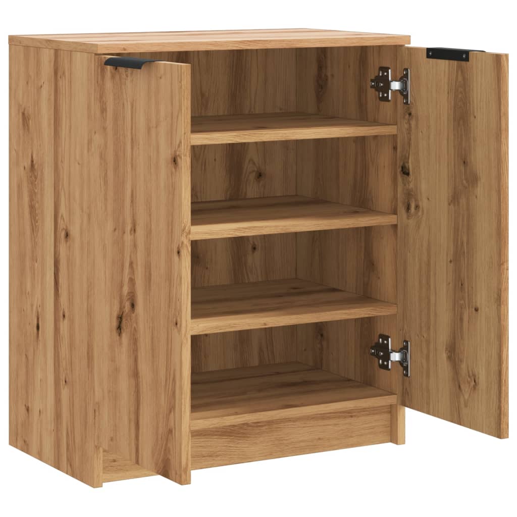 Schuhschrank 59X35X70 Cm Holzwerkstoff Artisan-Eiche