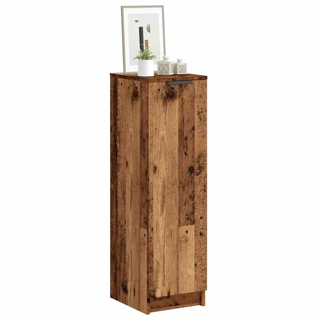 Schuhschrank -Optik 29,5X35X100,5 Cm Holzwerkstoff Altholz