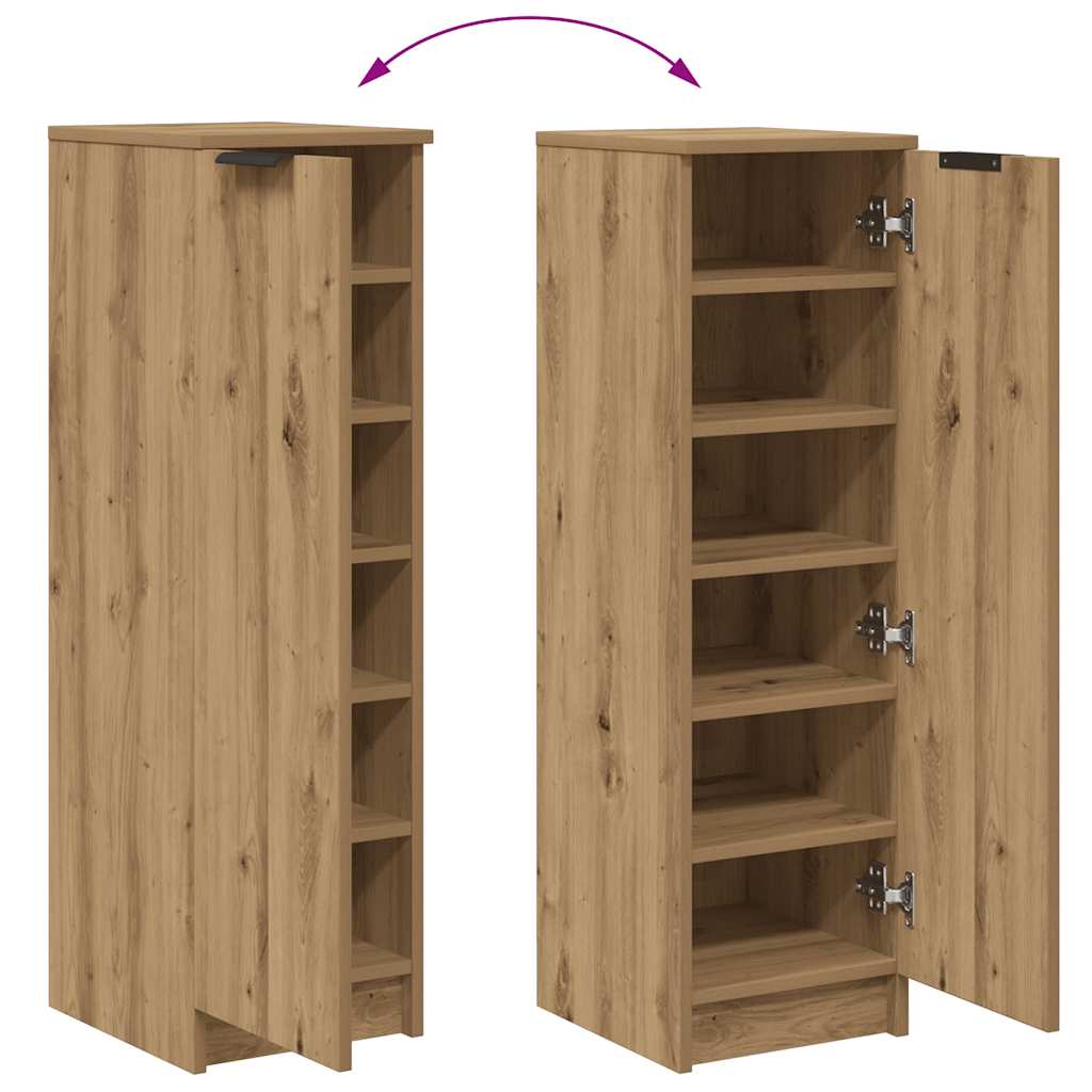 Schuhschrank 29,5X35X100,5 Cm Holzwerkstoff Artisan-Eiche