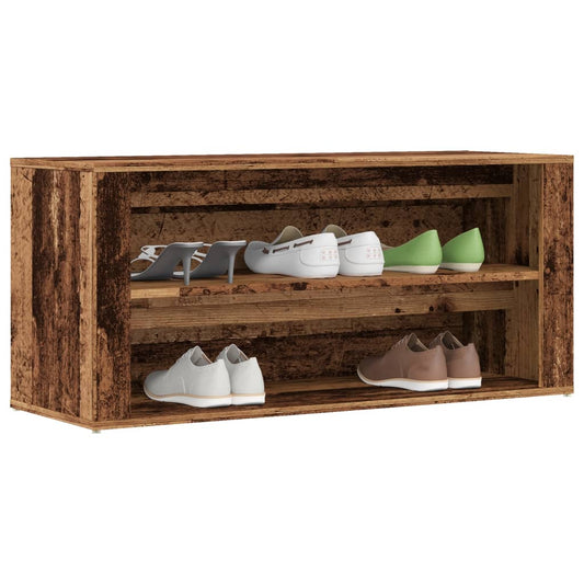 Schuhbank -Optik 100X35X45 Cm Holzwerkstoff Altholz