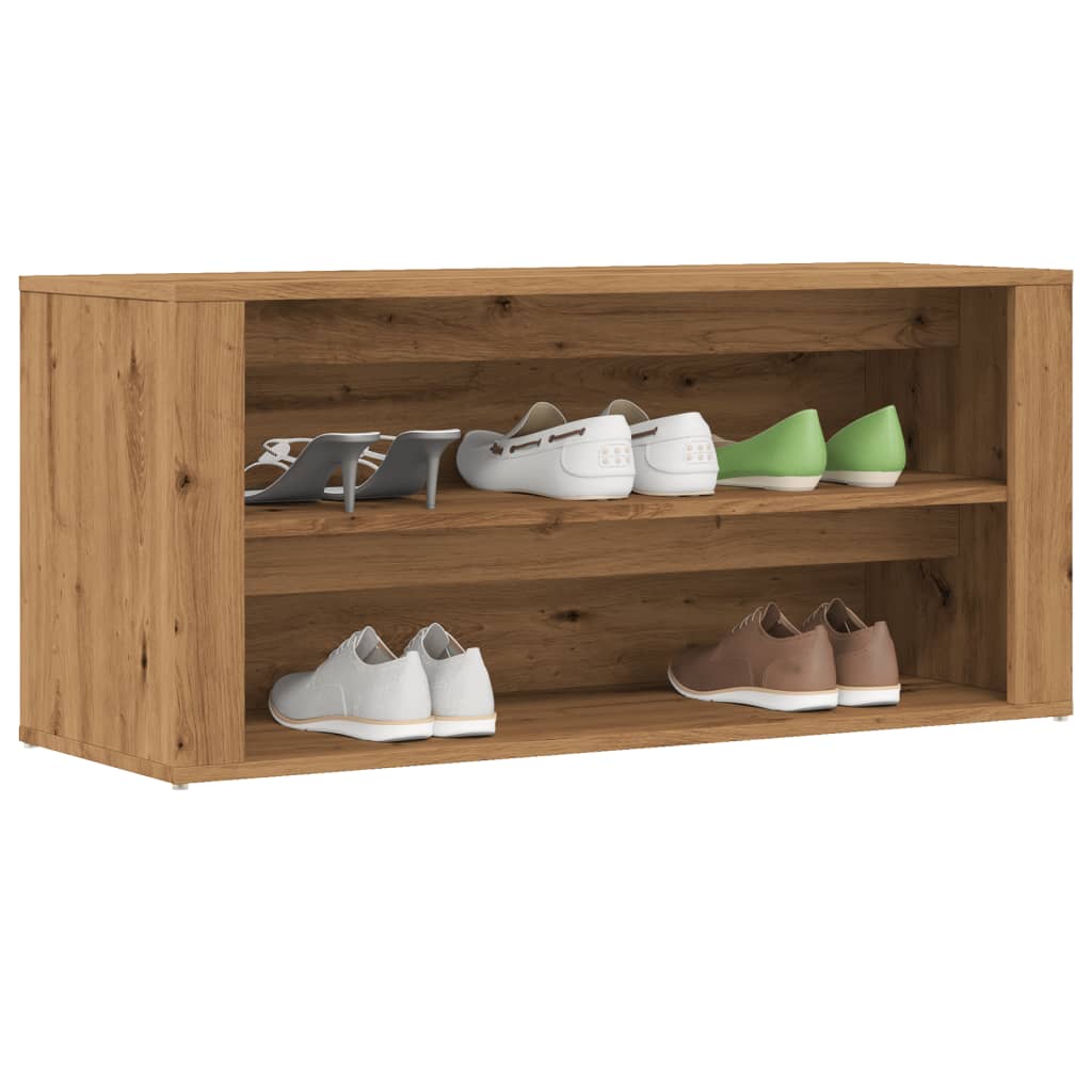 Schuhbank 100X35X45 Cm Holzwerkstoff Artisan-Eiche