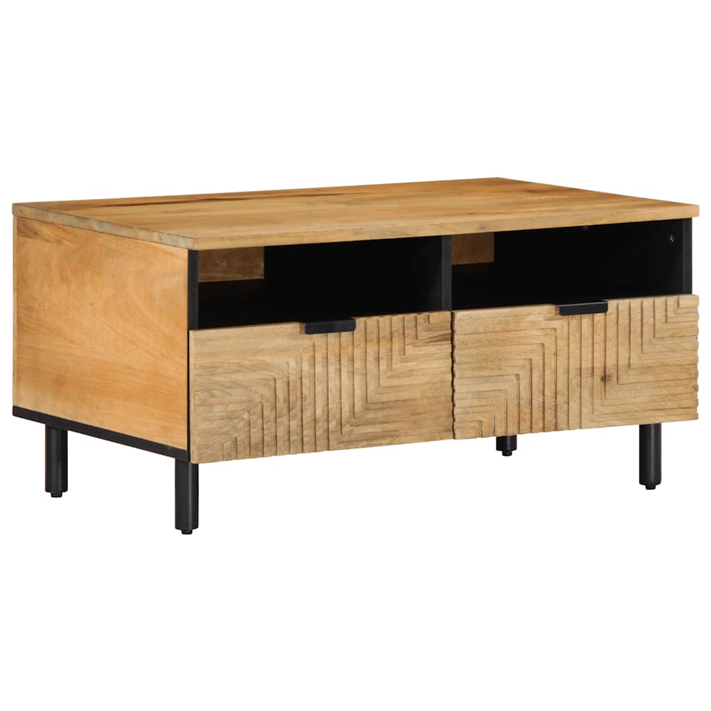 Couchtisch Braun 80X54X40 Cm Massivholz Mango