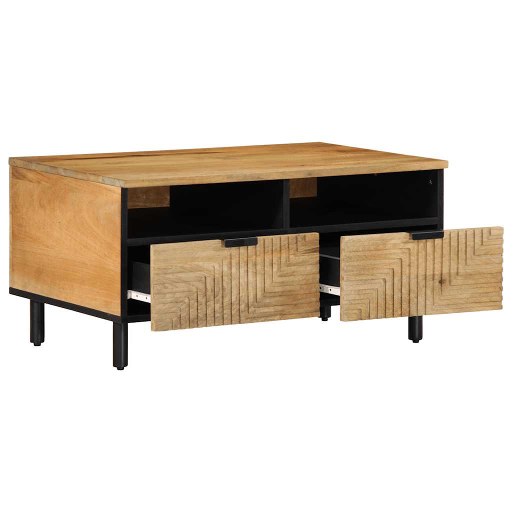 Couchtisch Braun 80X54X40 Cm Massivholz Mango