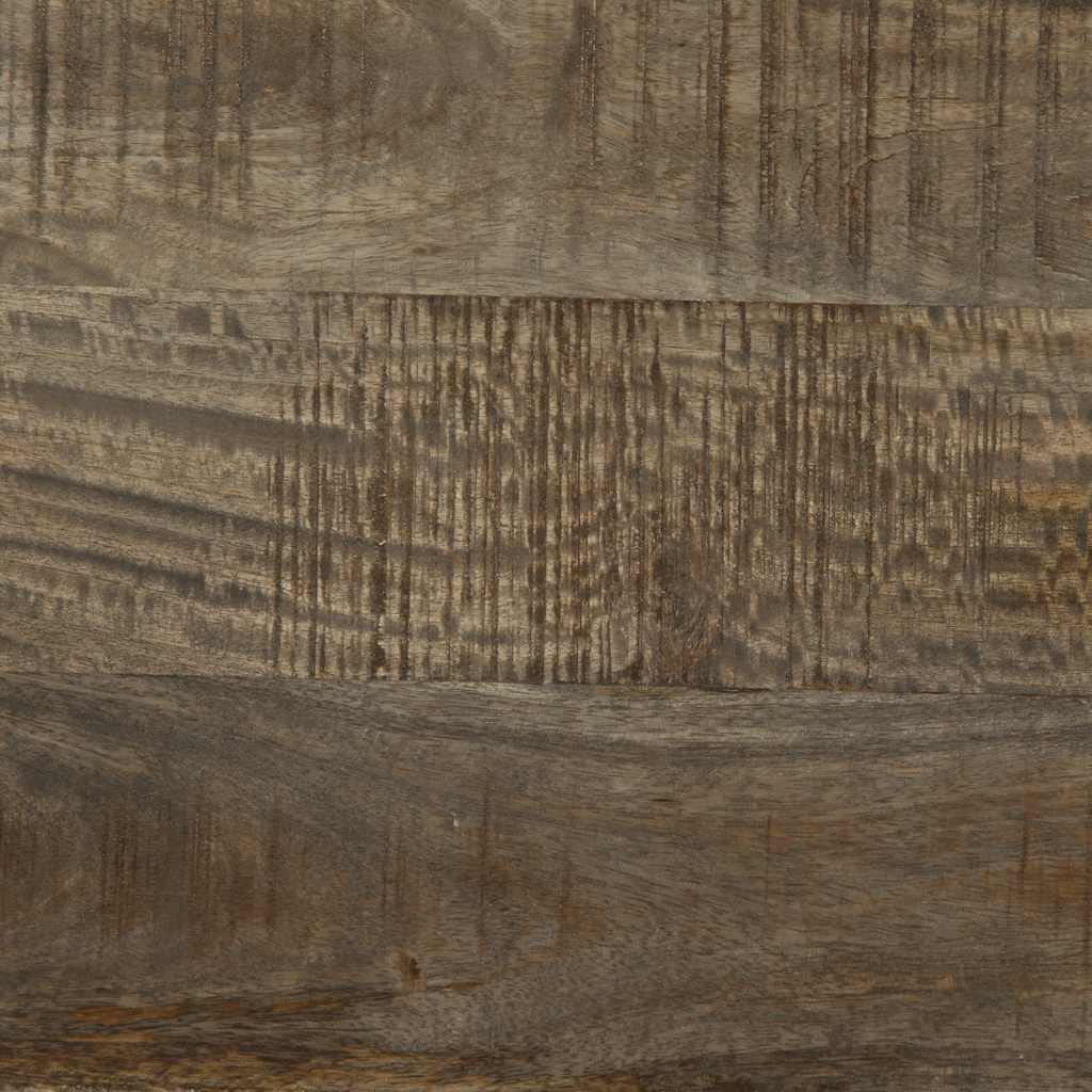 Nachttisch Hellgrau 40X33X46 Cm Massivholz Mango