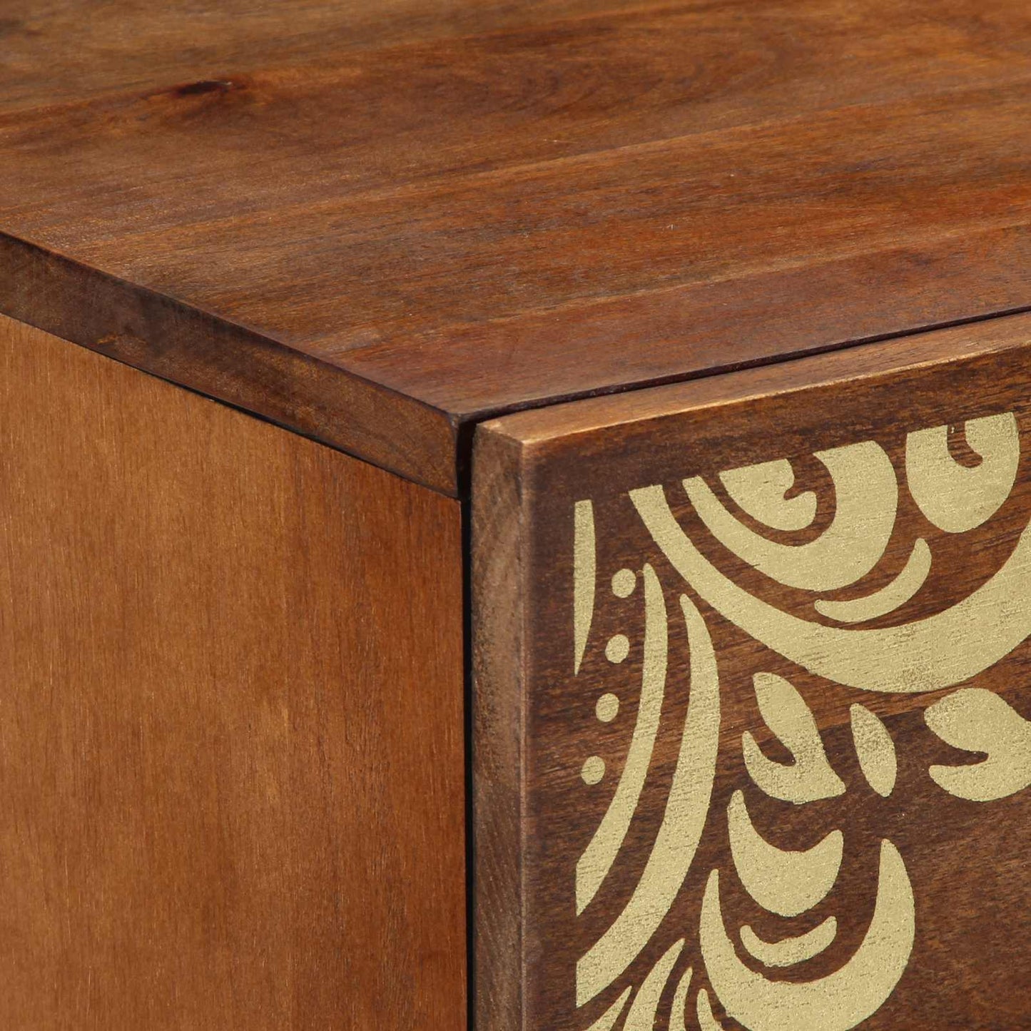 Sideboard Braun 60 X 33 X 75 Cm Massivholz Mango
