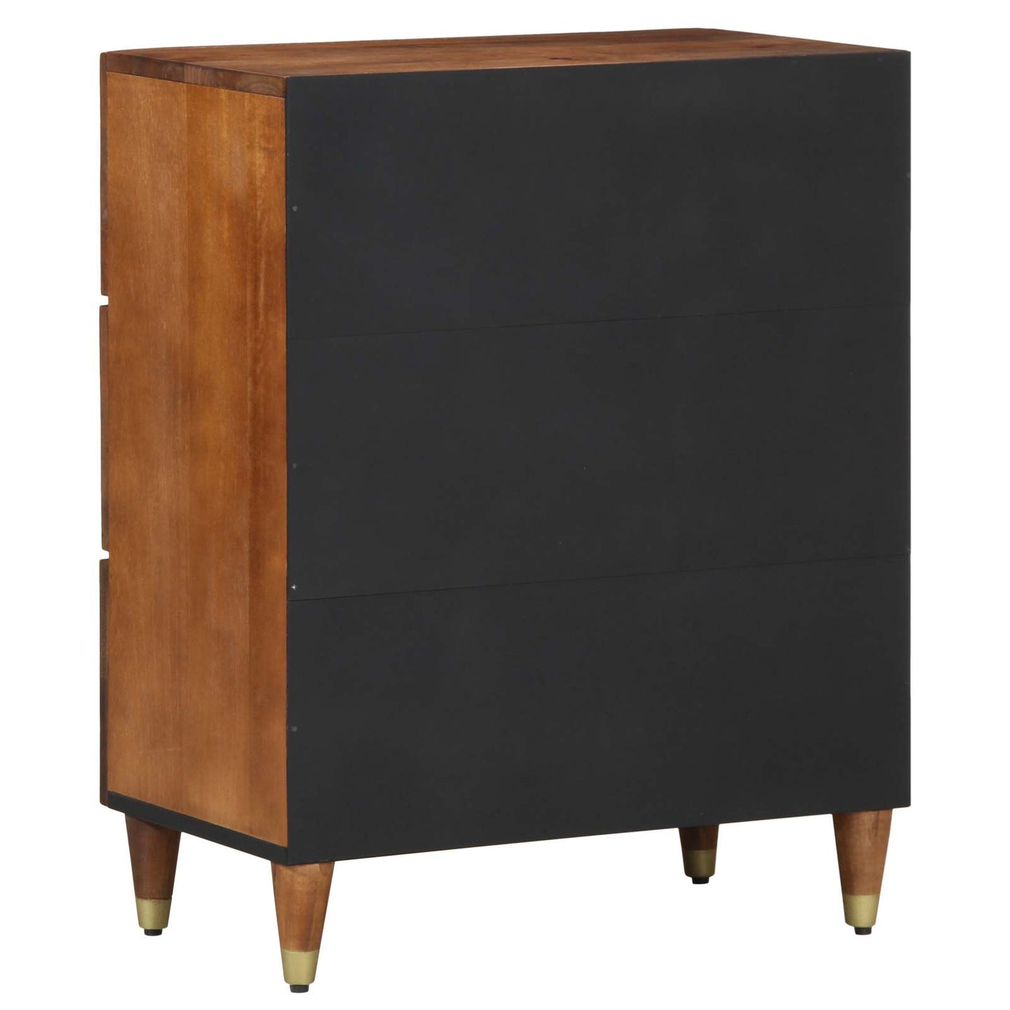 Sideboard Braun 60 X 33 X 75 Cm Massivholz Mango