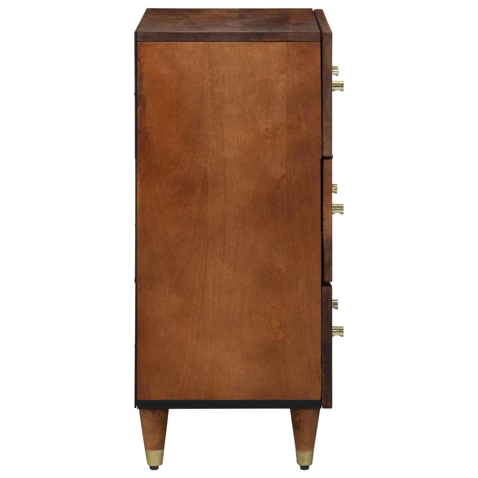 Sideboard Braun 60 X 33 X 75 Cm Massivholz Mango