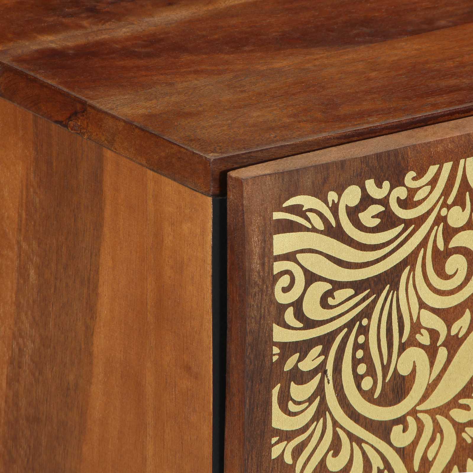 Badezimmerschrank 38 X 33 X 58 Cm Massivholz Mango
