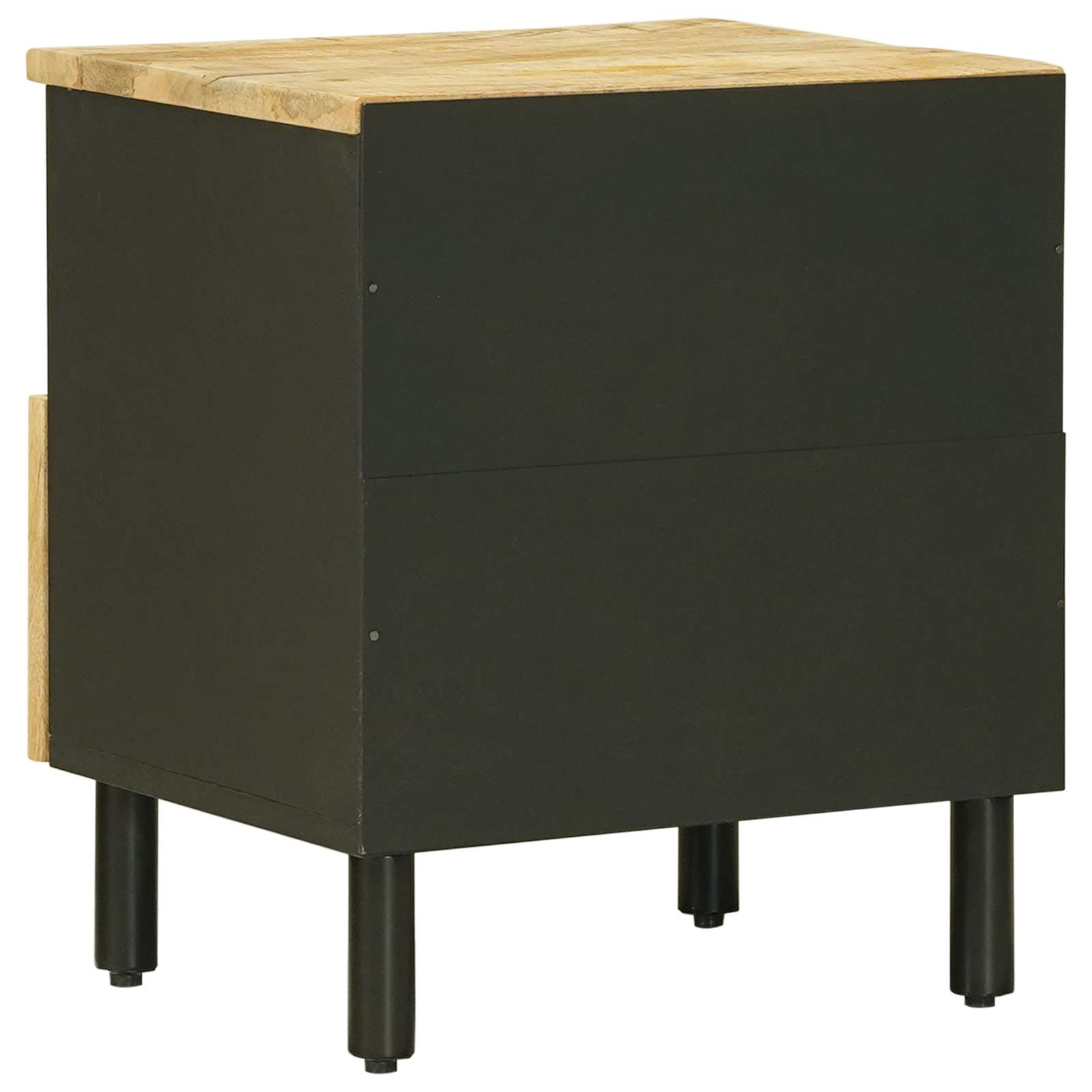 Nachttisch 2 Pcs Braun 40 X 33 X 46 Cm Massivholz Mango