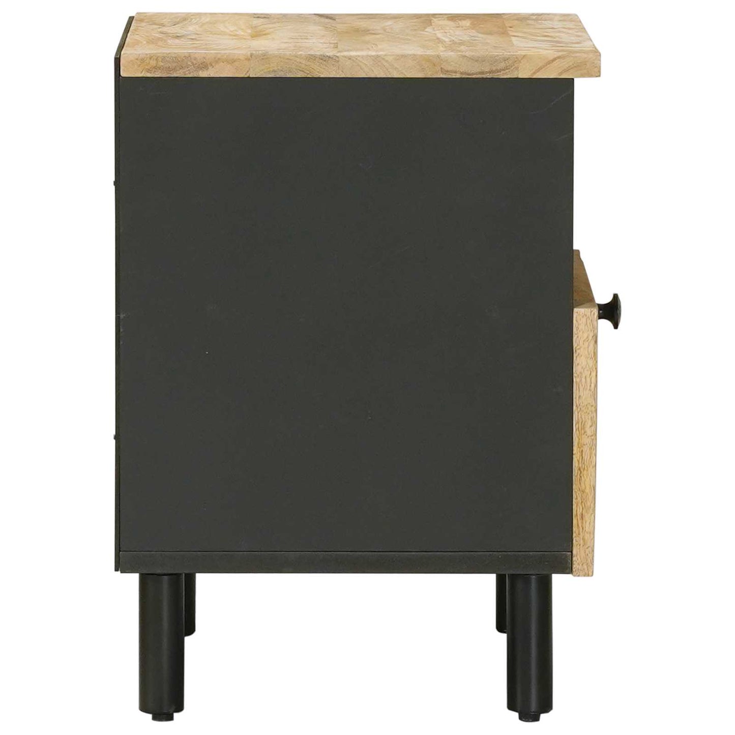 Nachttisch 2 Pcs Braun 40 X 33 X 46 Cm Massivholz Mango
