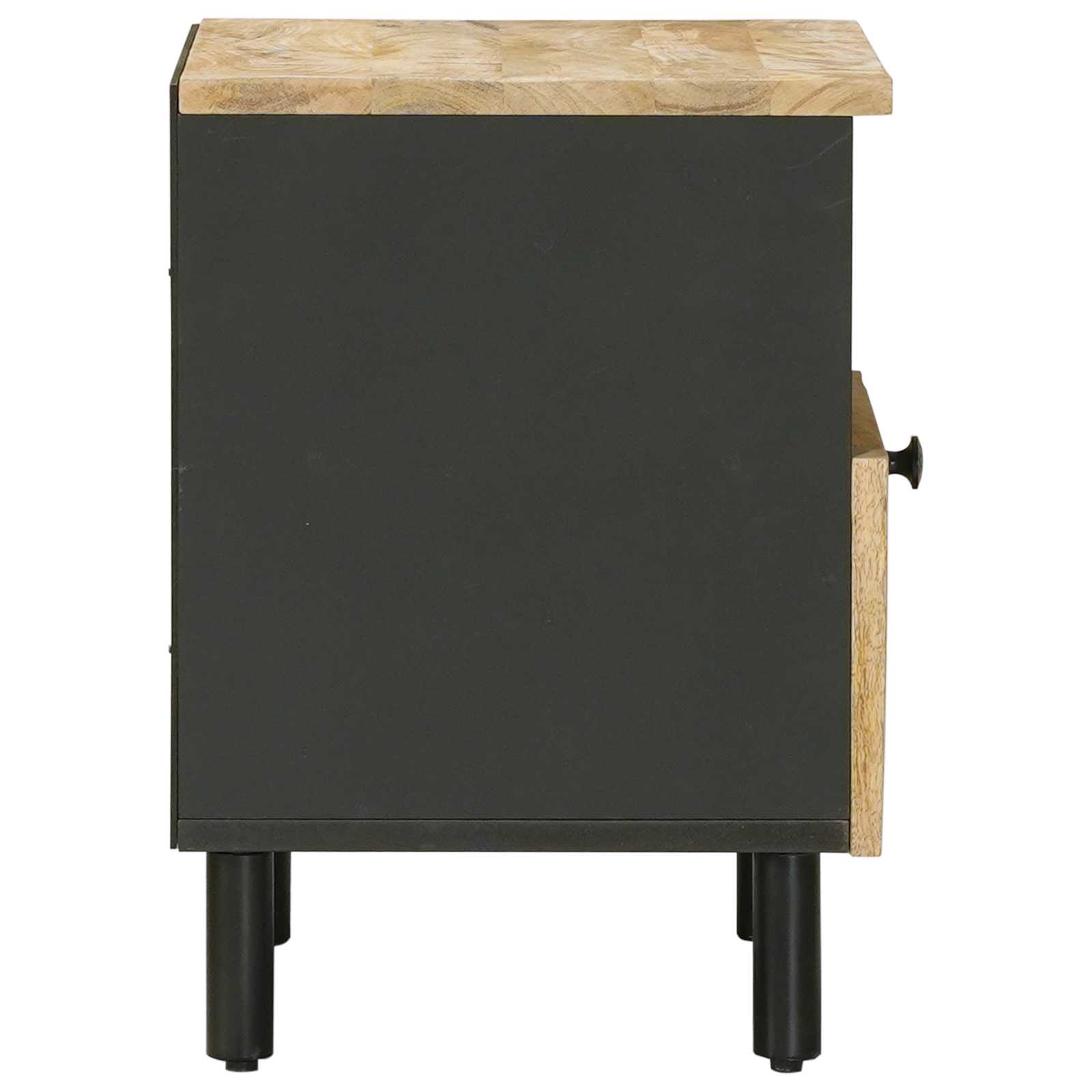 Nachttisch 2 Pcs Braun 40 X 33 X 46 Cm Massivholz Mango