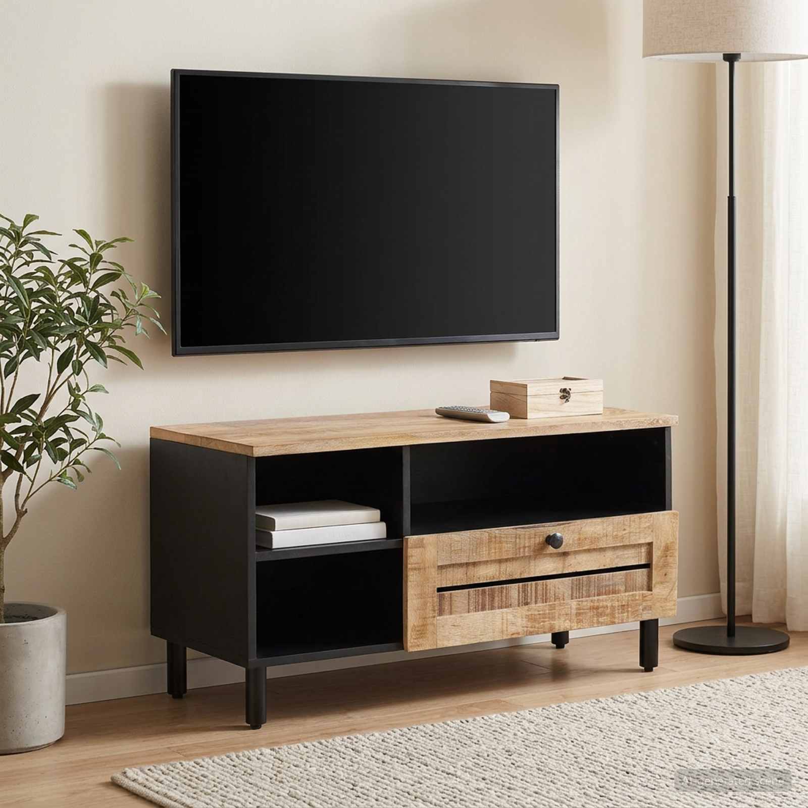 Stauraumschränke Braun 80 X 33,5 X 46 Cm Massivholz Mango