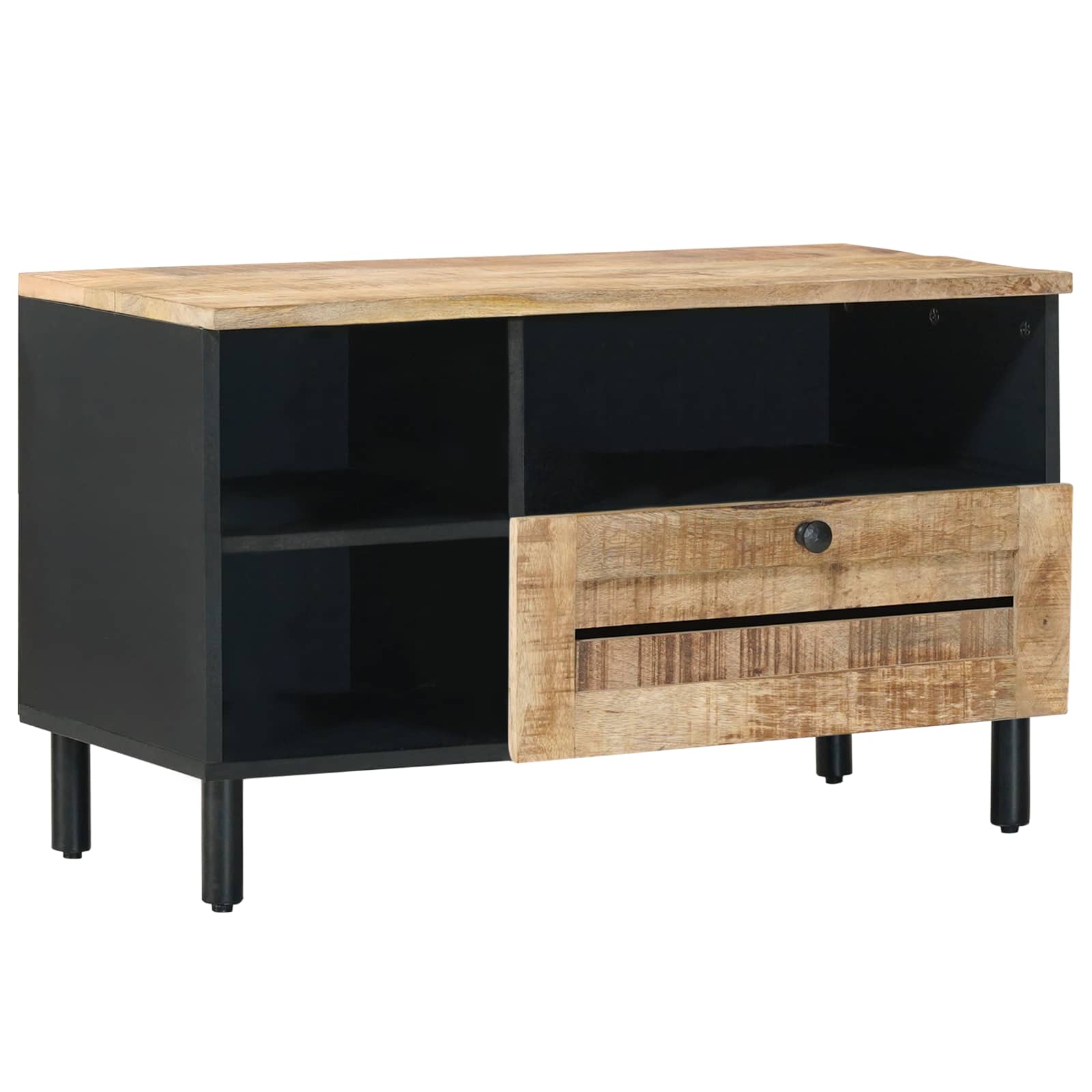 Stauraumschränke Braun 80 X 33,5 X 46 Cm Massivholz Mango