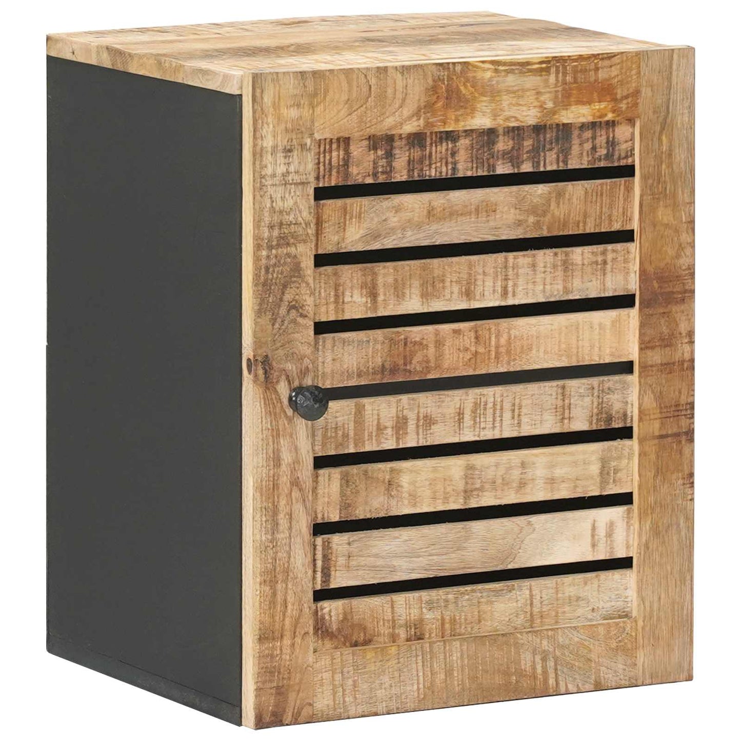 Hängeschrank Mit Speicher Braun Und Schwarz 38 X 33,5 X 48 Cm