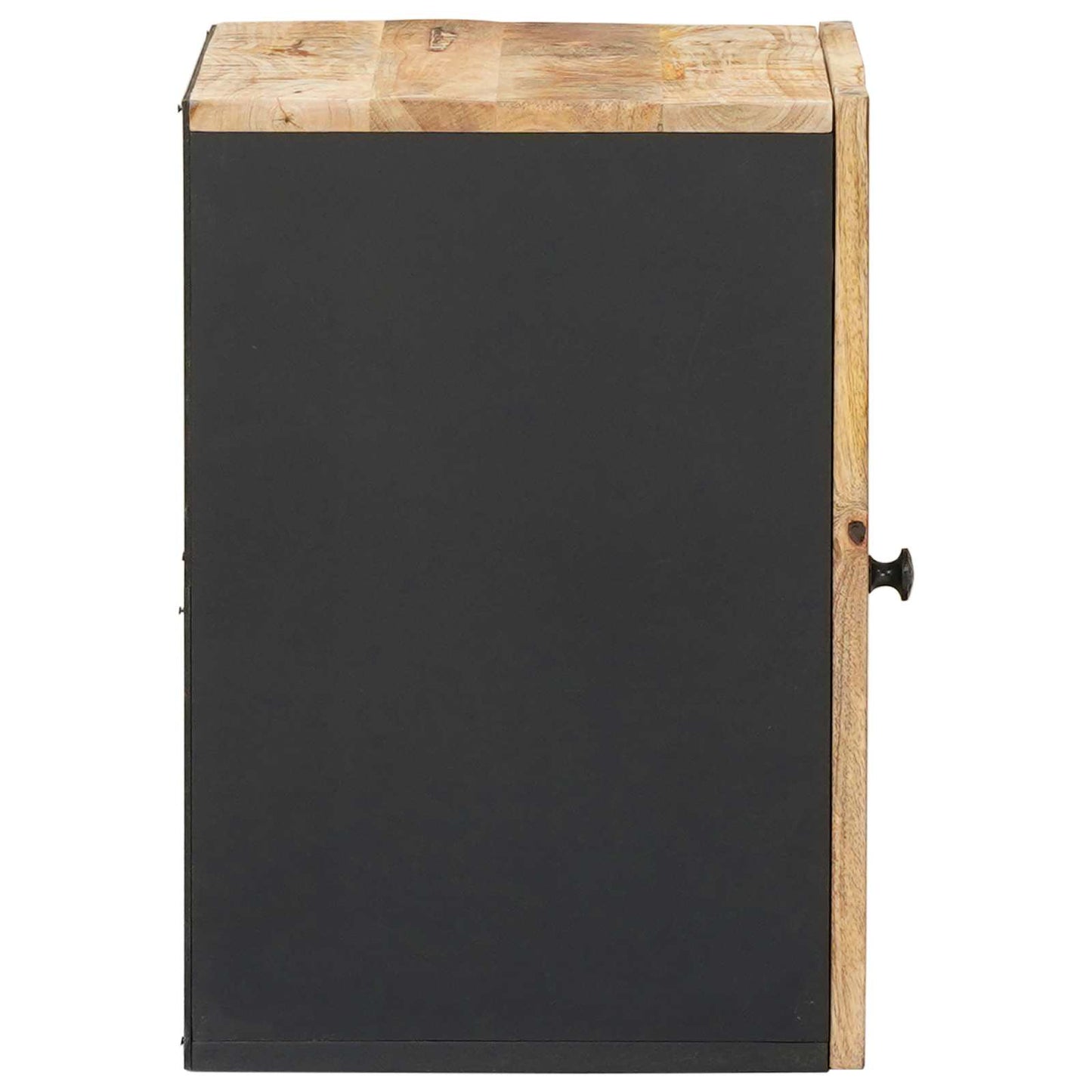 Hängeschrank Mit Speicher Braun Und Schwarz 38 X 33,5 X 48 Cm