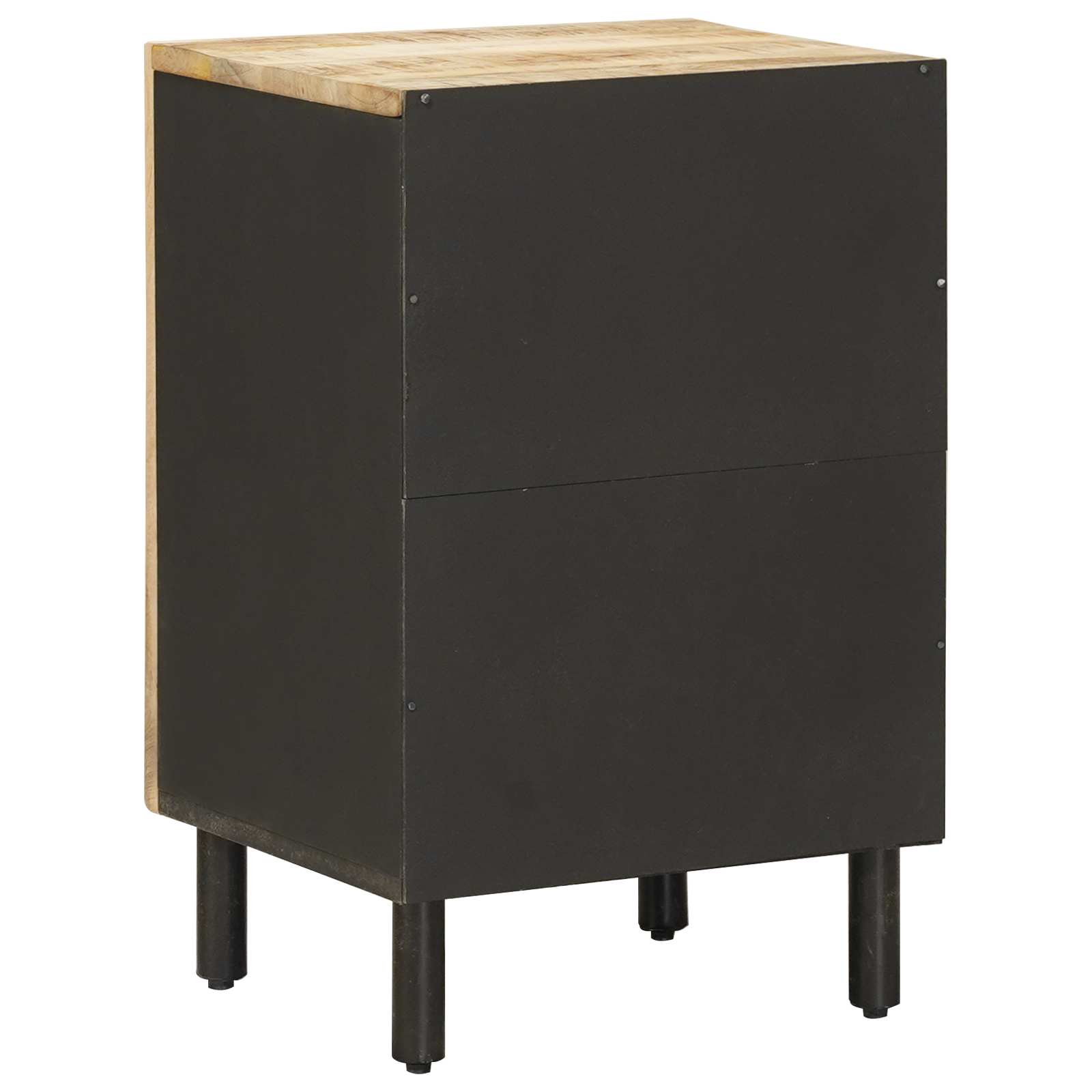 Badezimmerschrank Mit Tür Braun Und Schwarz 38 X 33,5 X 58 Cm