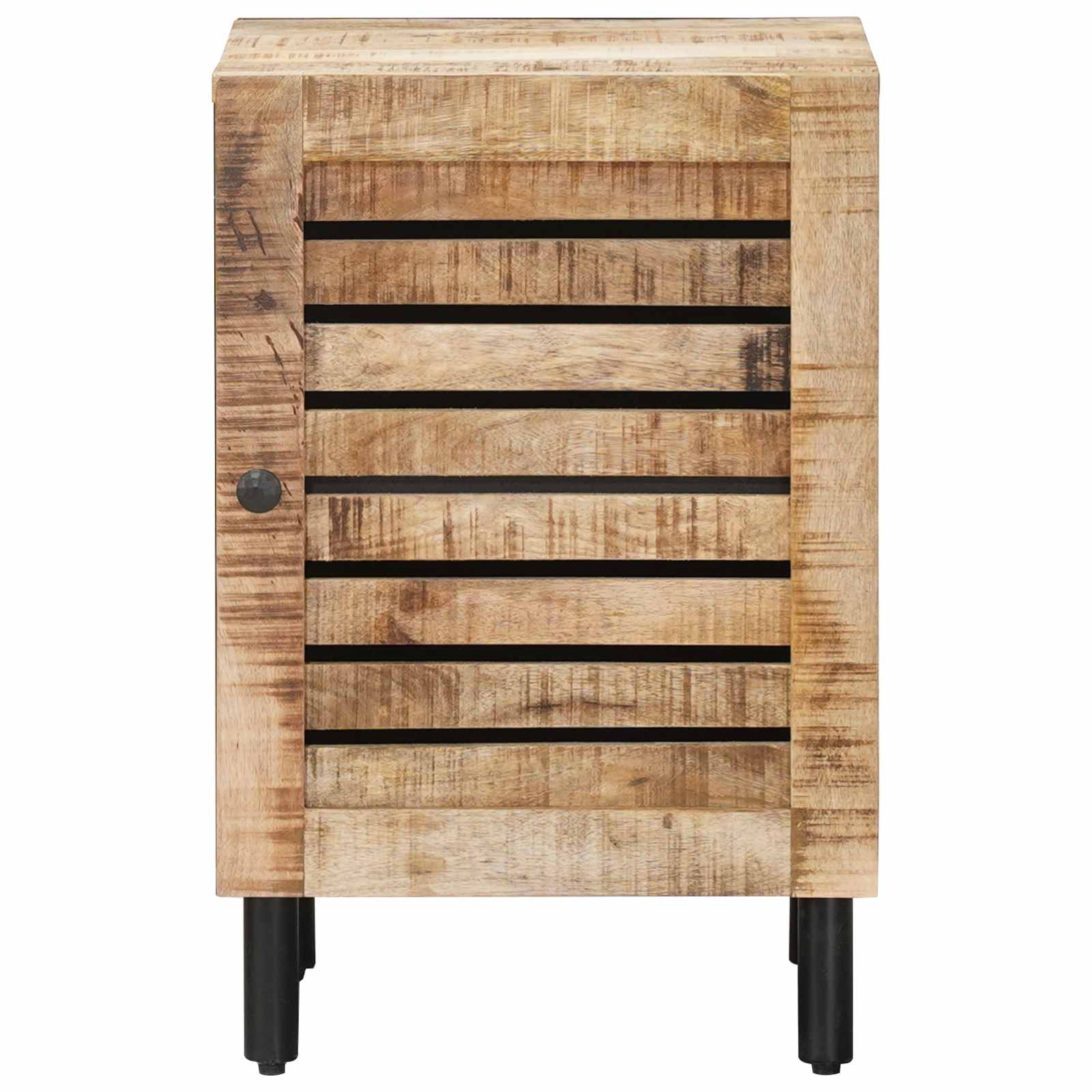 Badezimmerschrank Mit Tür Braun Und Schwarz 38 X 33,5 X 58 Cm