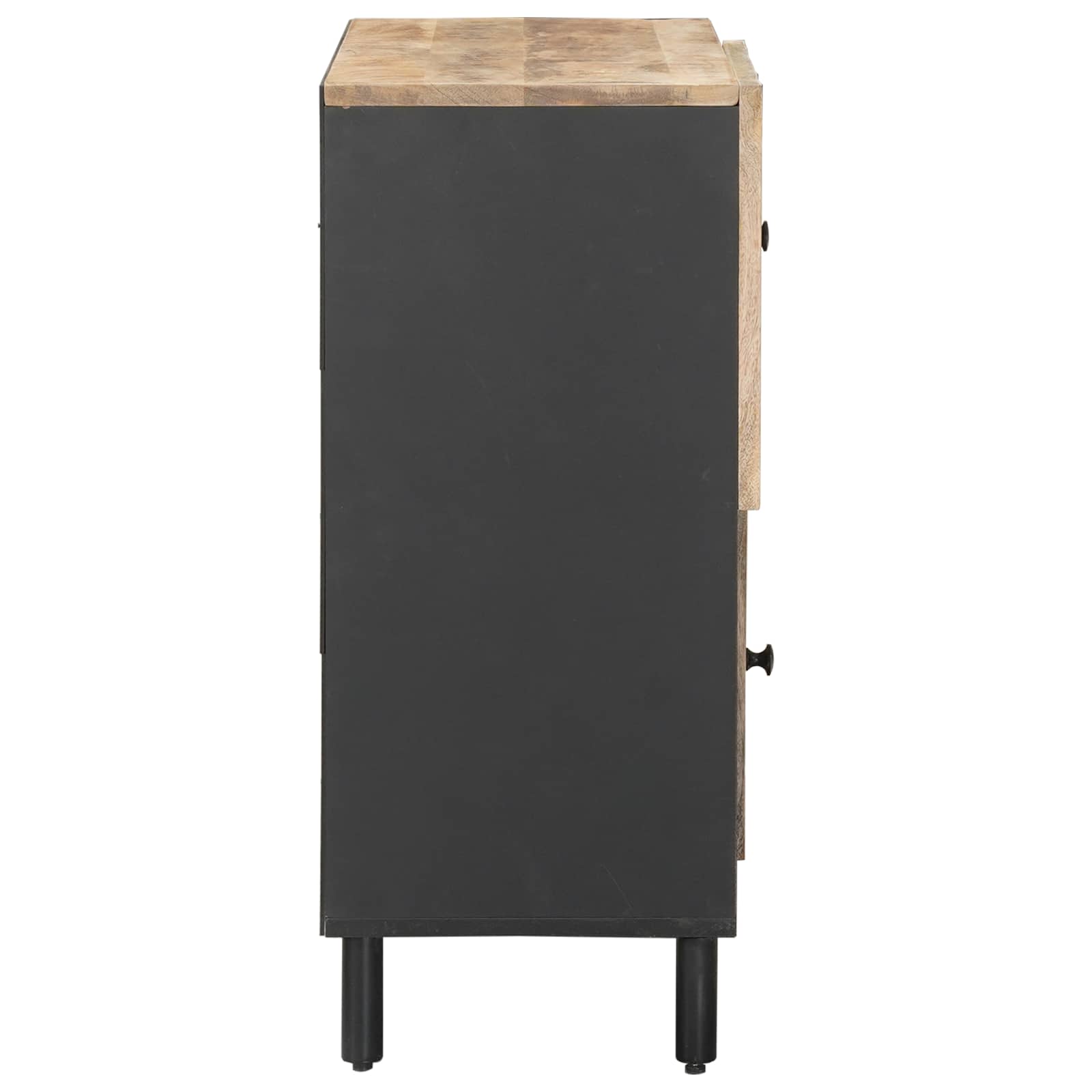 Stauraumschränke Braun 80 X 33,5 X 75 Cm Massivholz Mango