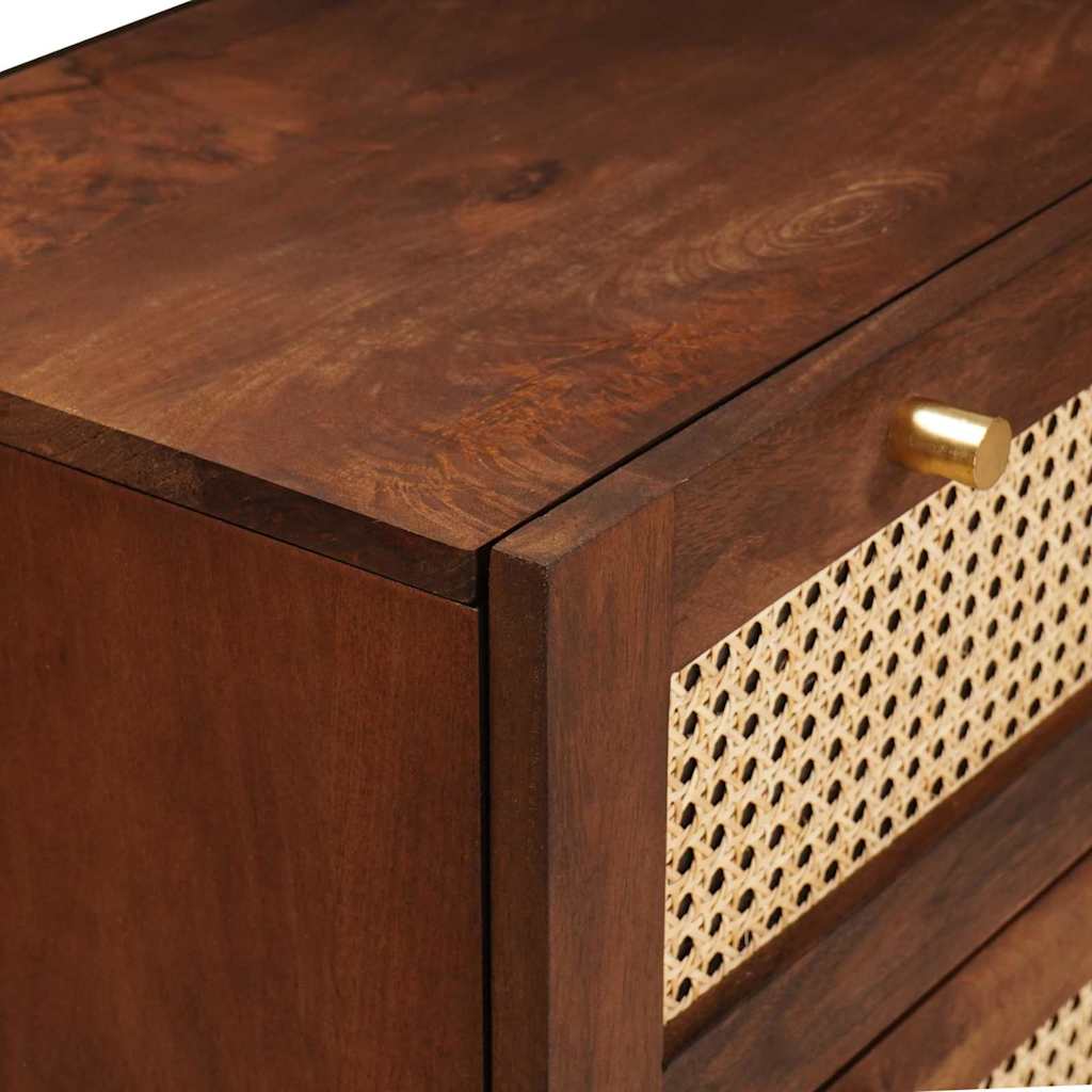 Sideboard Braun 60 X 33 X 75 Cm Massivholz Mango