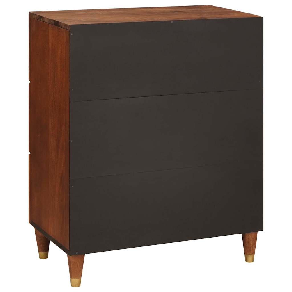 Sideboard Braun 60 X 33 X 75 Cm Massivholz Mango