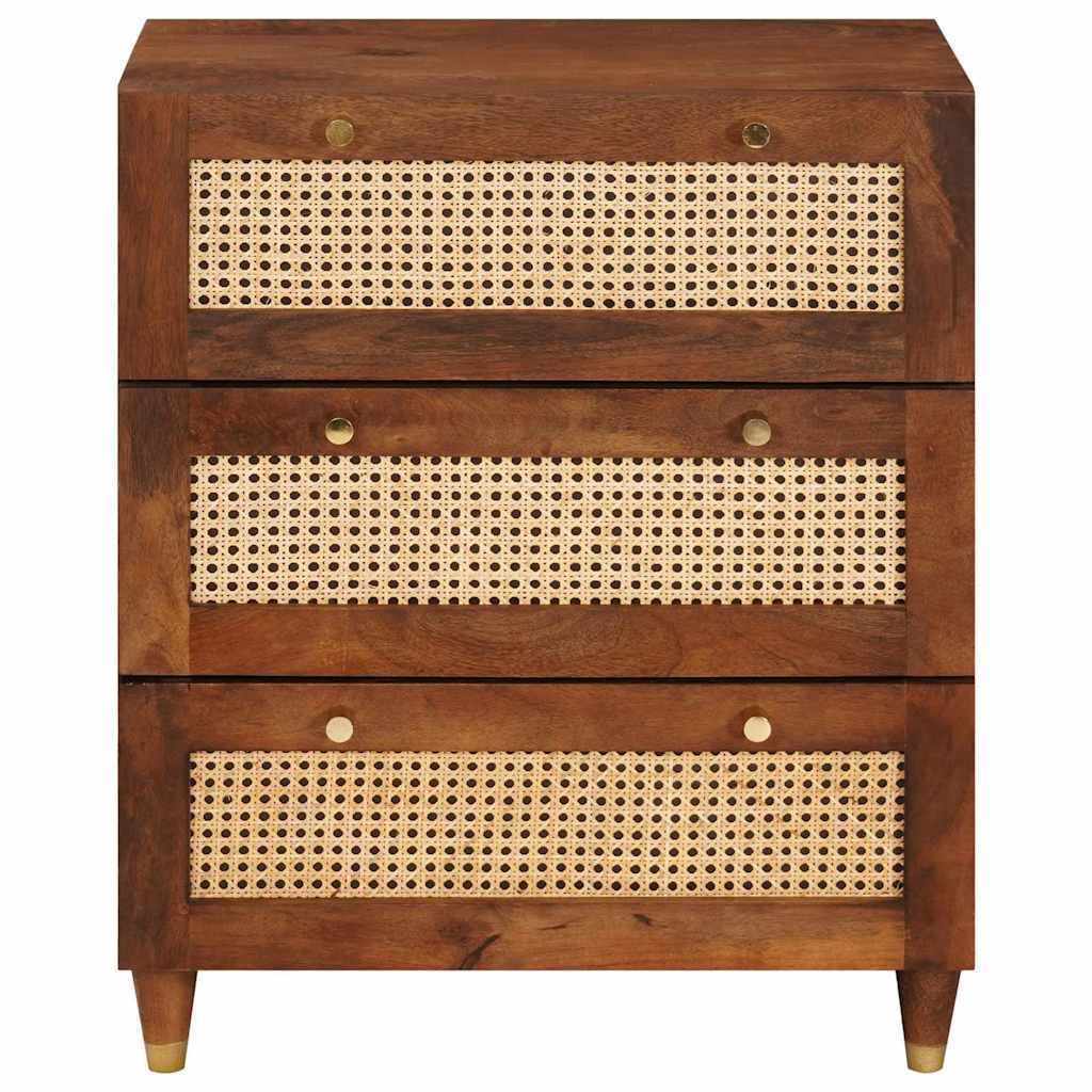 Sideboard Braun 60 X 33 X 75 Cm Massivholz Mango