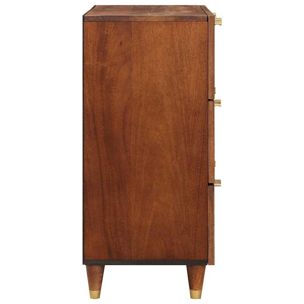 Sideboard Braun 60 X 33 X 75 Cm Massivholz Mango