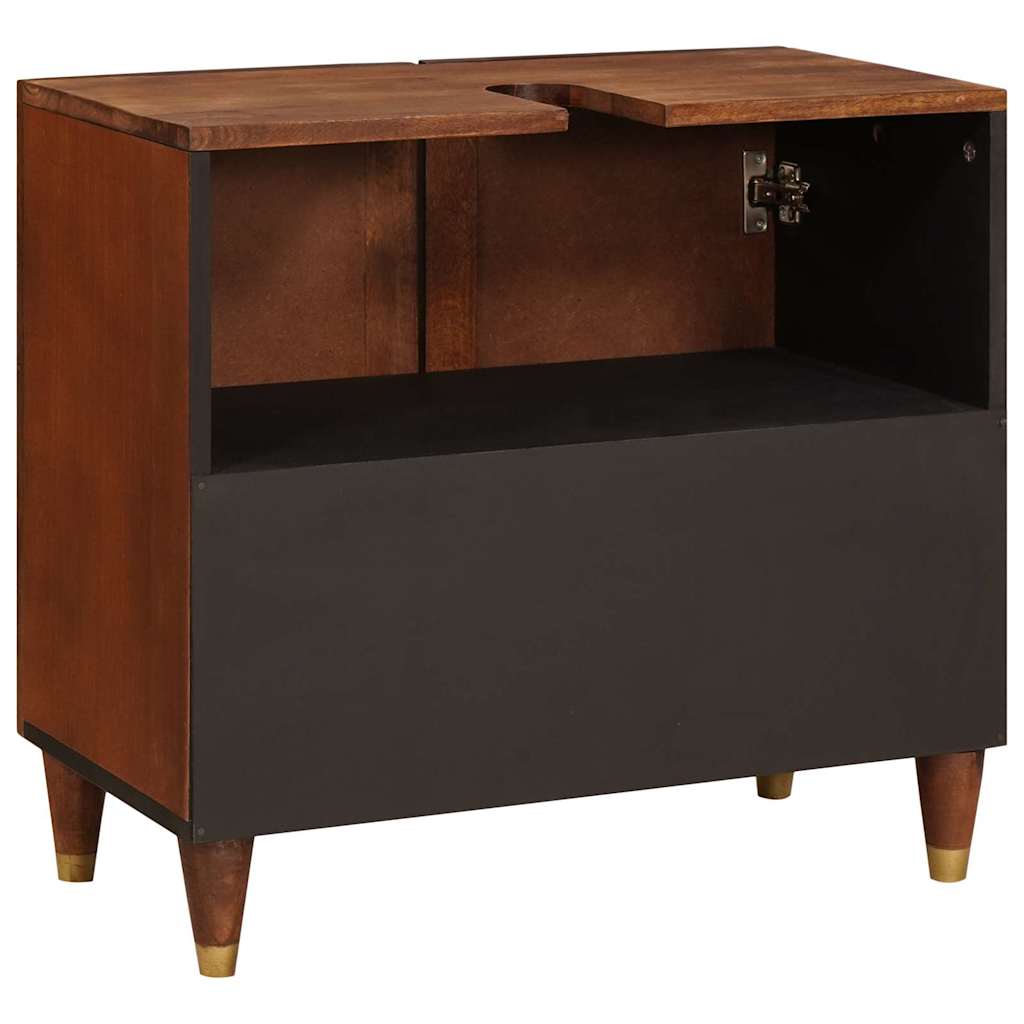 Waschbeckenunterschrank Braun 62 X 33 X 58 Cm Holzwerkstoff
