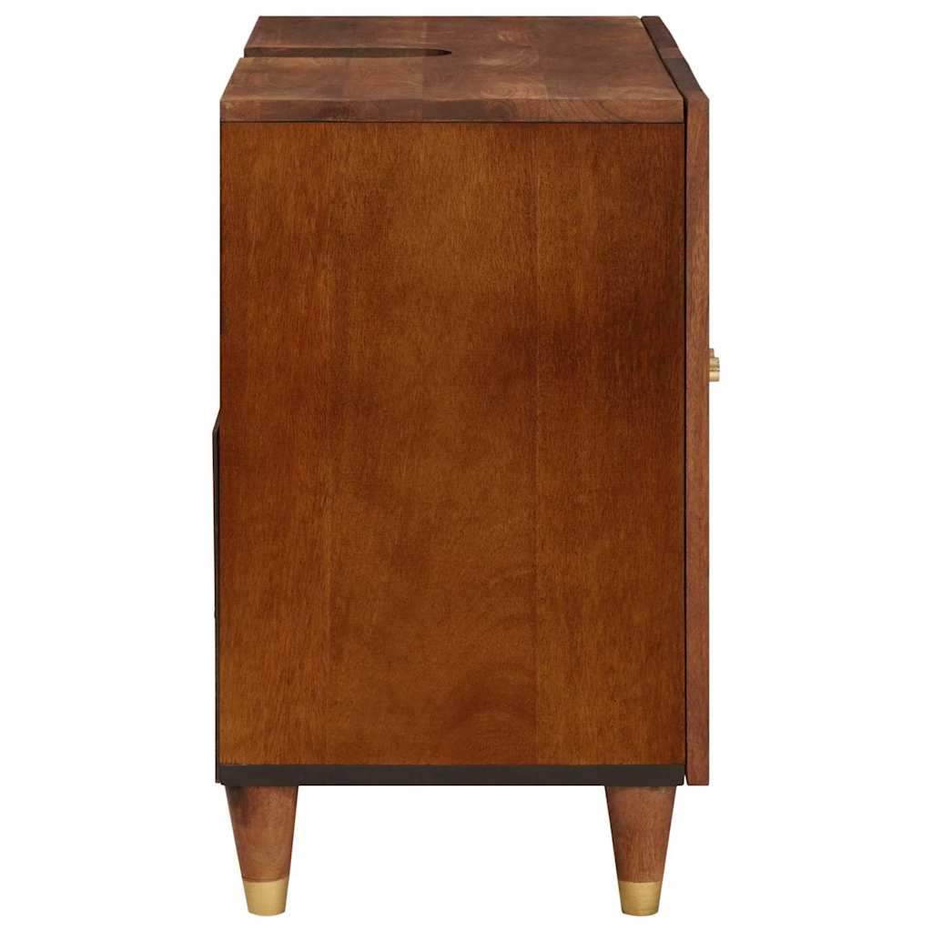 Waschbeckenunterschrank Braun 62 X 33 X 58 Cm Holzwerkstoff