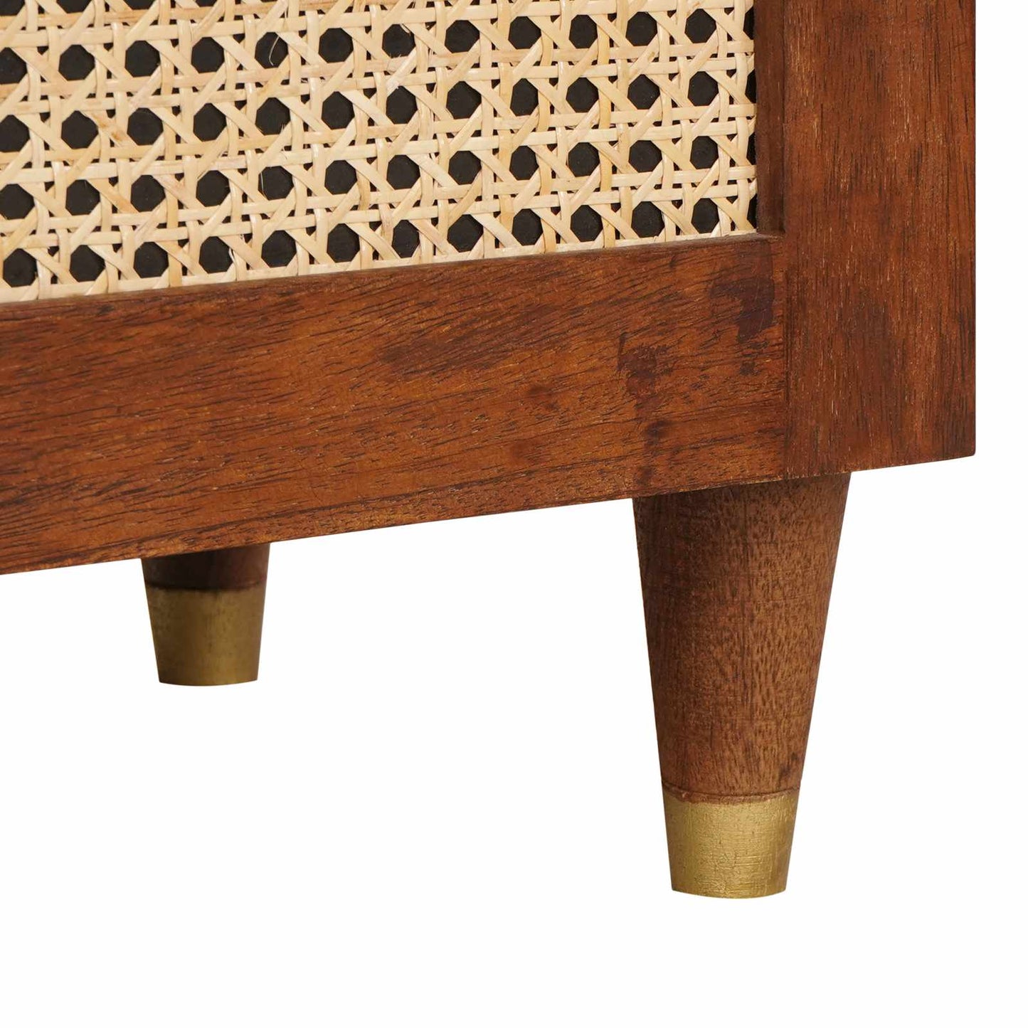 Sideboard Braun 40 X 33,5 X 75 Cm Massivholz Mango