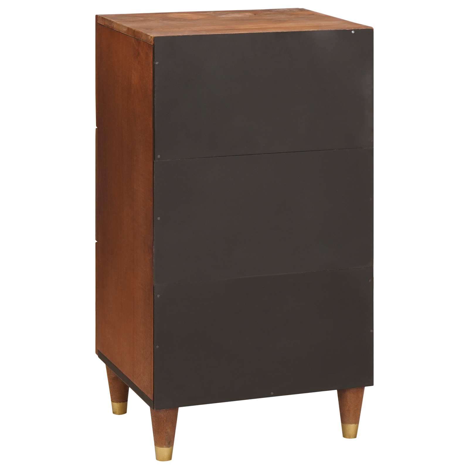 Sideboard Braun 40 X 33,5 X 75 Cm Massivholz Mango