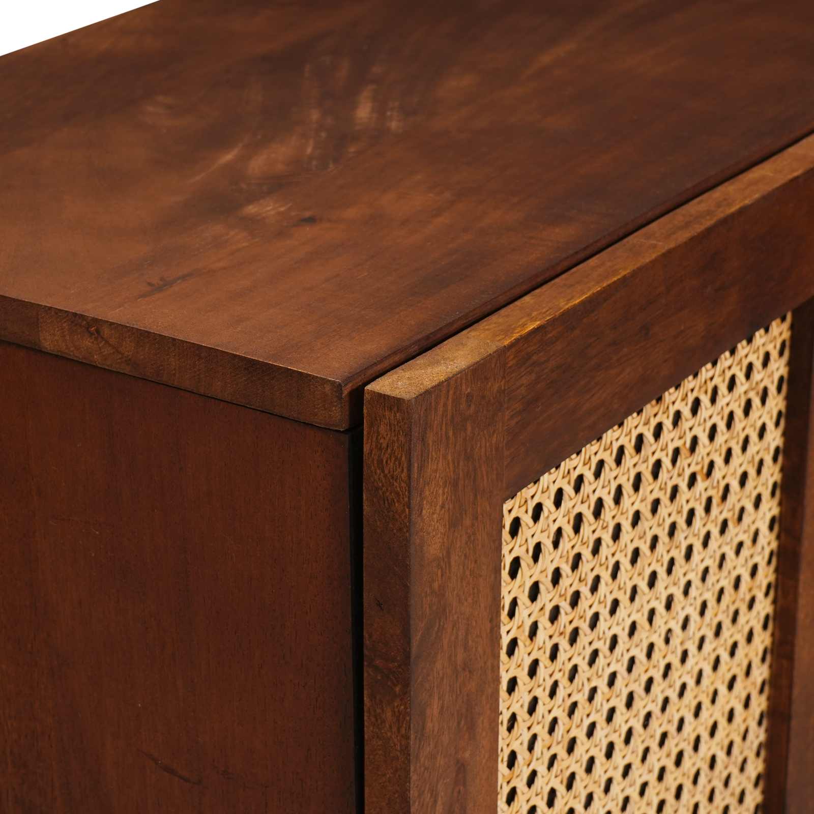 Sideboard Braun 90 X 33,5 X 75 Cm Massivholz Mango