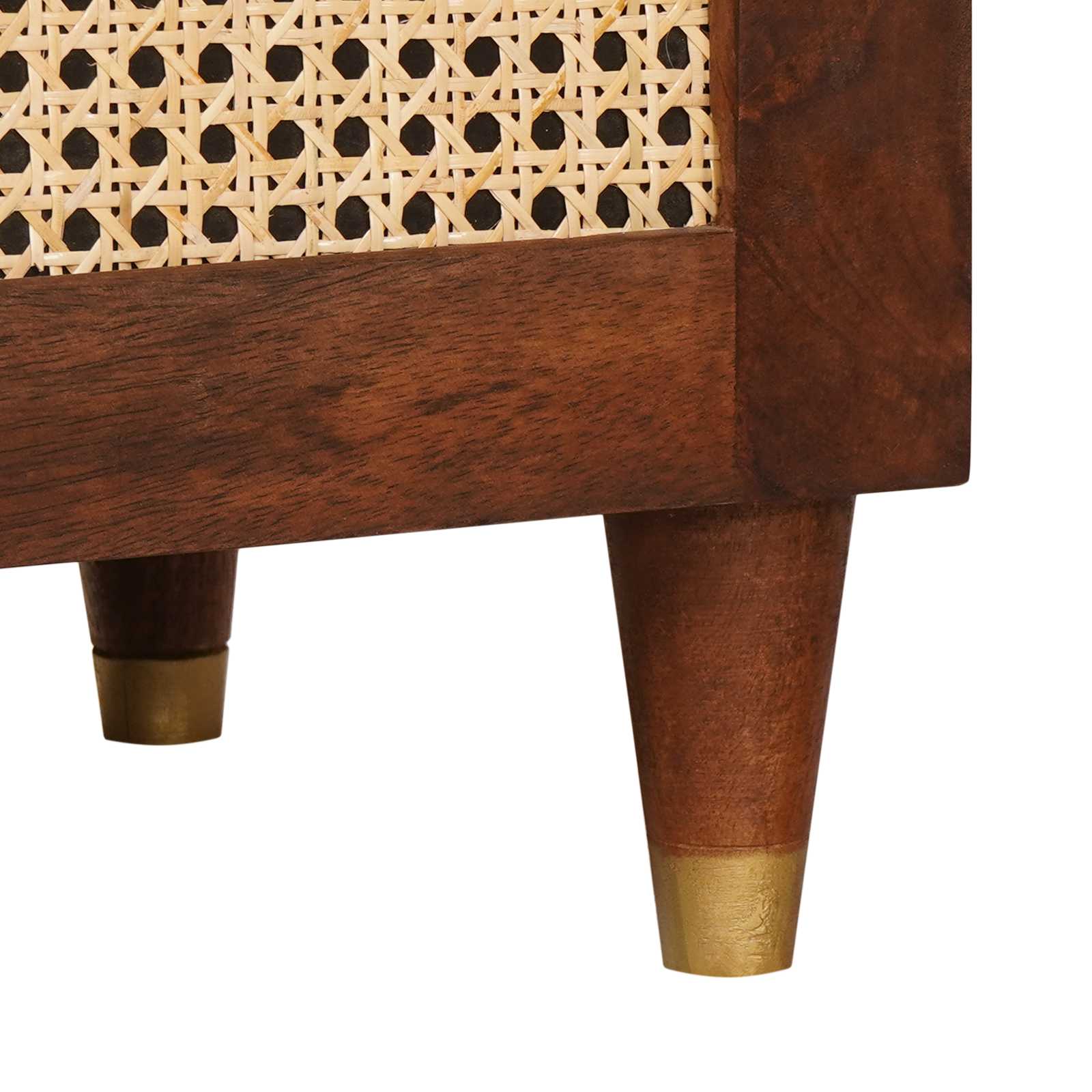 Sideboard Braun 90 X 33,5 X 75 Cm Massivholz Mango