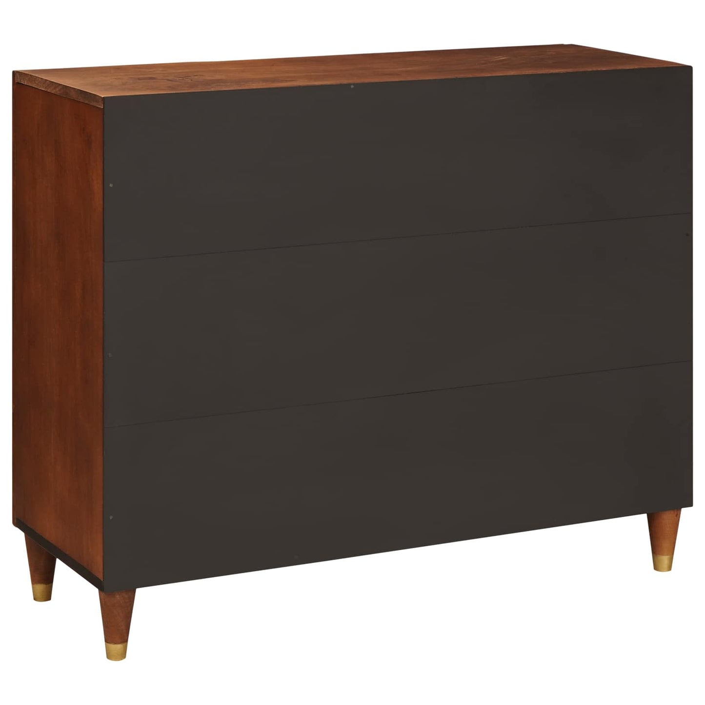 Sideboard Braun 90 X 33,5 X 75 Cm Massivholz Mango