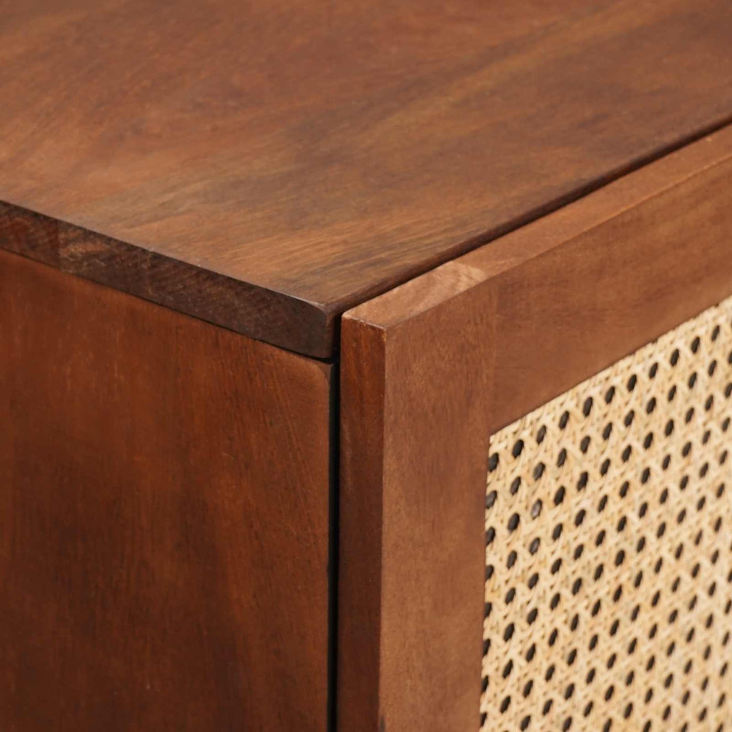 Hohes Brett Braun 40 X 33,5 X 110 Cm Massivholz Mango