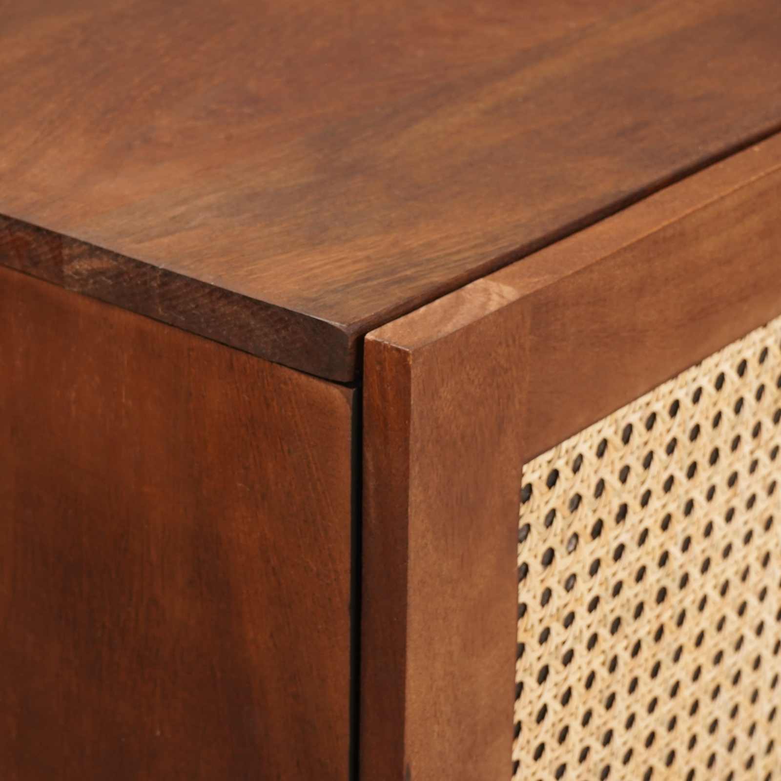 Hohes Brett Braun 40 X 33,5 X 110 Cm Massivholz Mango