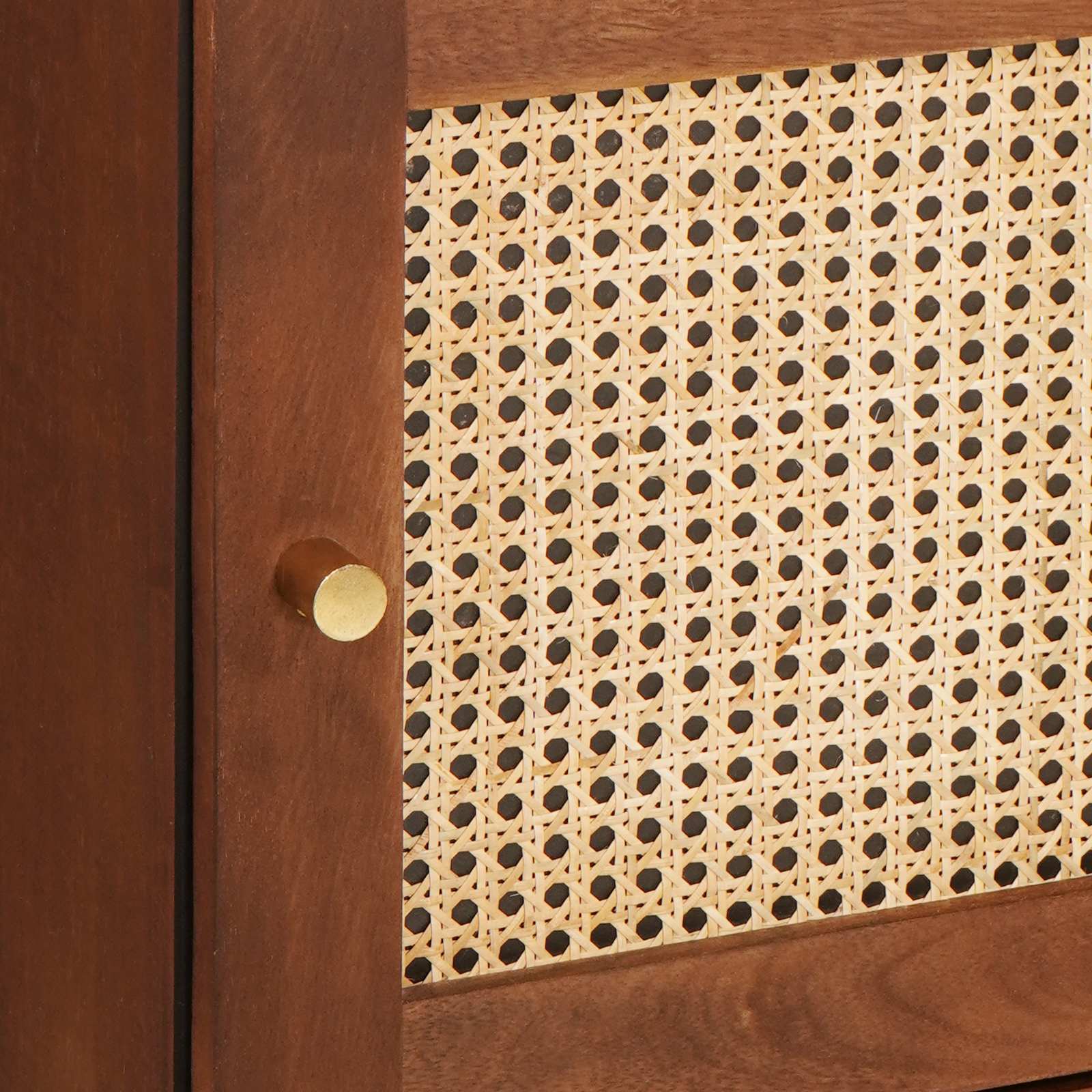 Hohes Brett Braun 40 X 33,5 X 110 Cm Massivholz Mango
