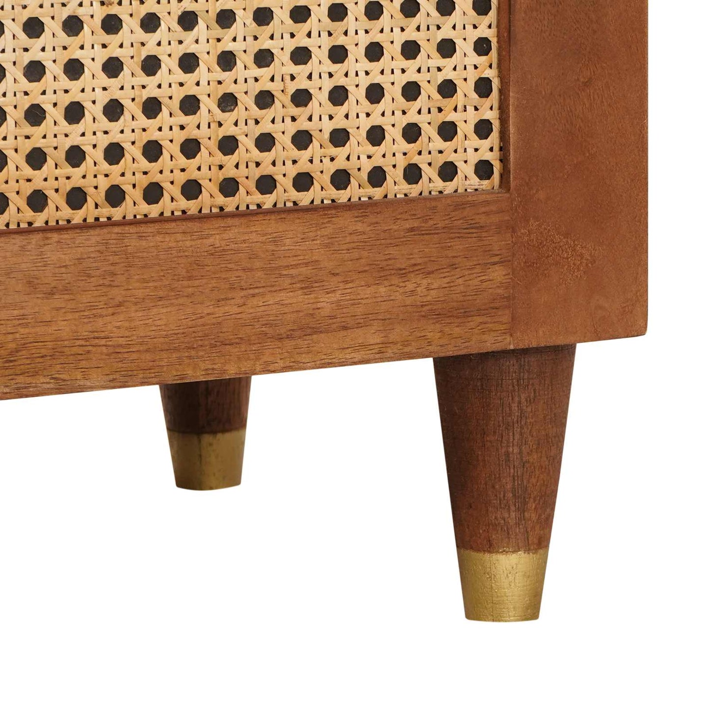 Hohes Brett Braun 40 X 33,5 X 110 Cm Massivholz Mango