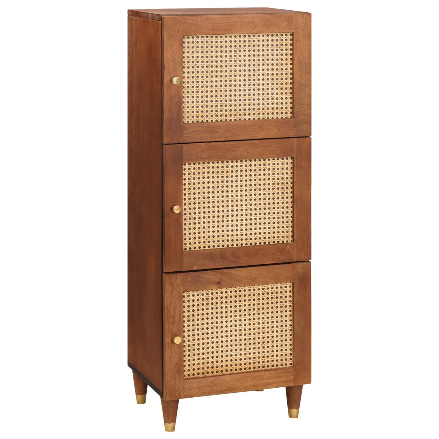 Hohes Brett Braun 40 X 33,5 X 110 Cm Massivholz Mango