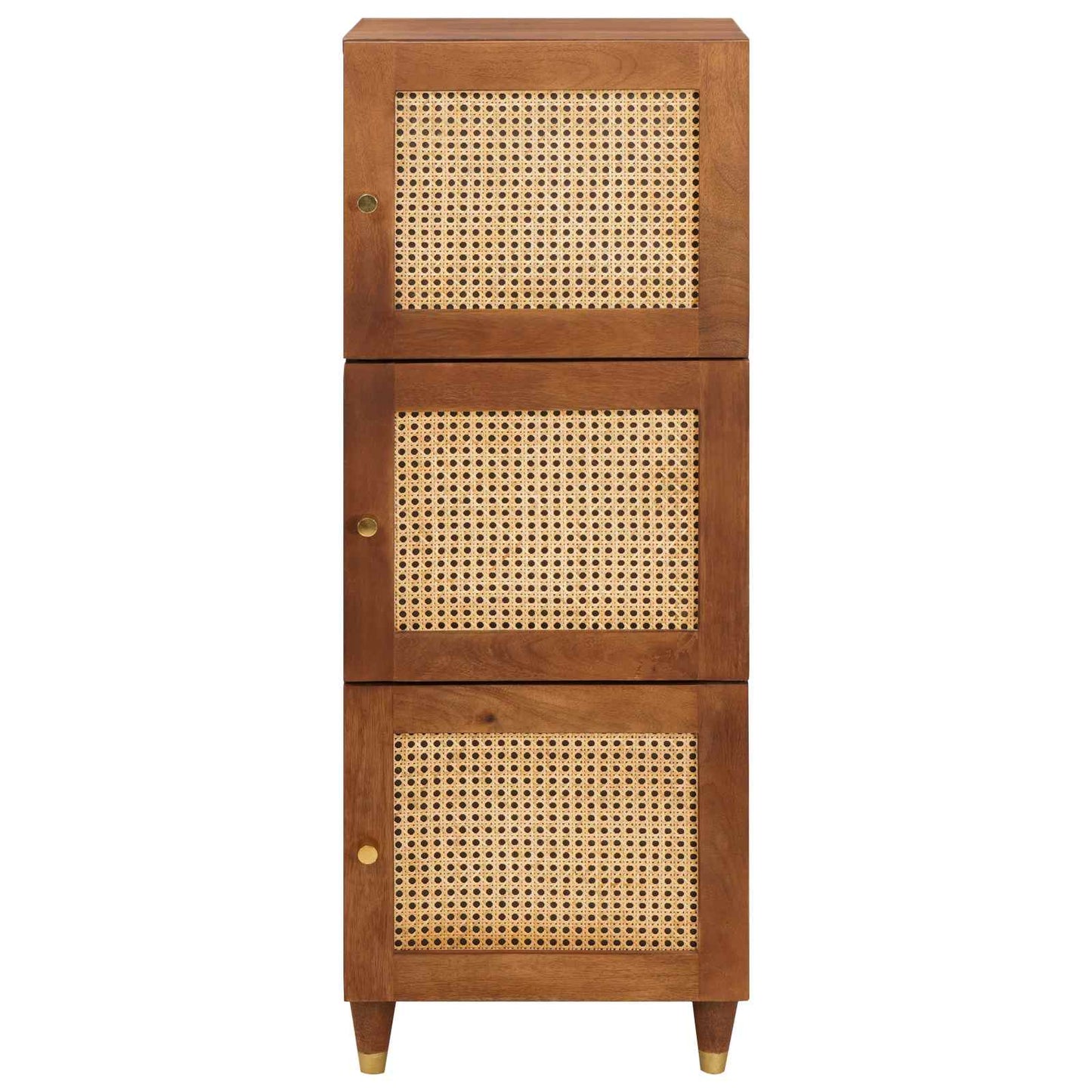 Hohes Brett Braun 40 X 33,5 X 110 Cm Massivholz Mango