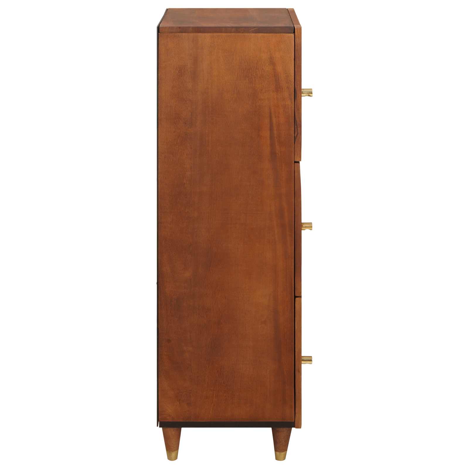 Hohes Brett Braun 40 X 33,5 X 110 Cm Massivholz Mango
