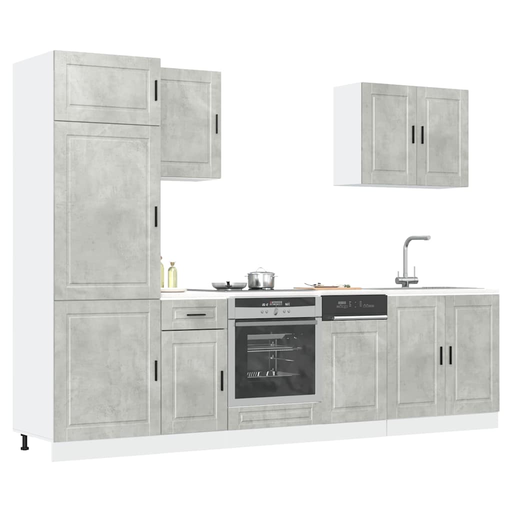 7-Tlg. Küchenschrank-Set Porto Sonoma-Eiche Holzwerkstoff