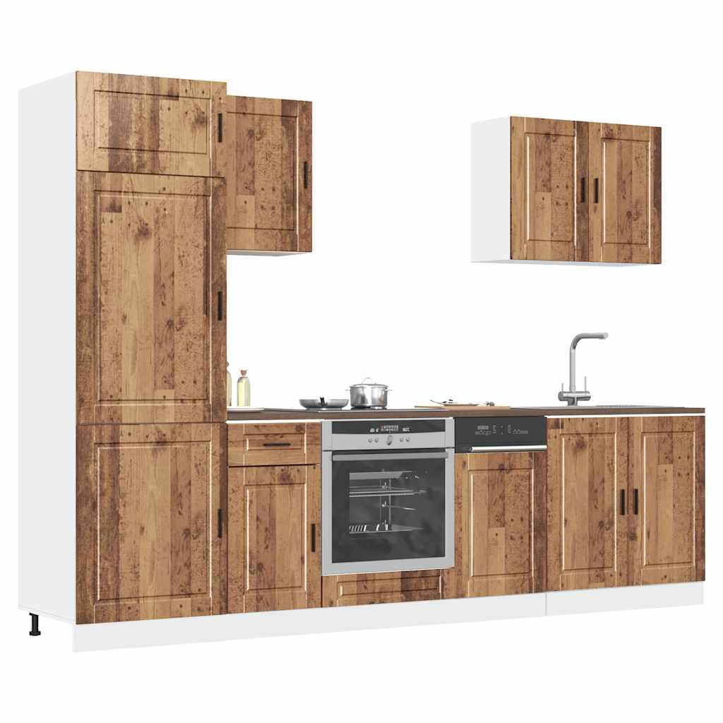 7-Tlg. Küchenschrank-Set Porto Sonoma-Eiche Holzwerkstoff