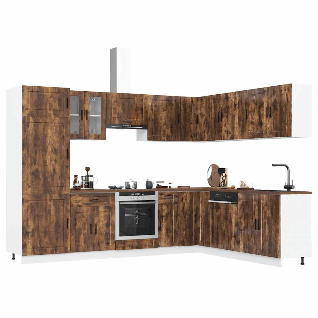 14-Tlg. Küchenschrank-Set Porto Holzwerkstoff