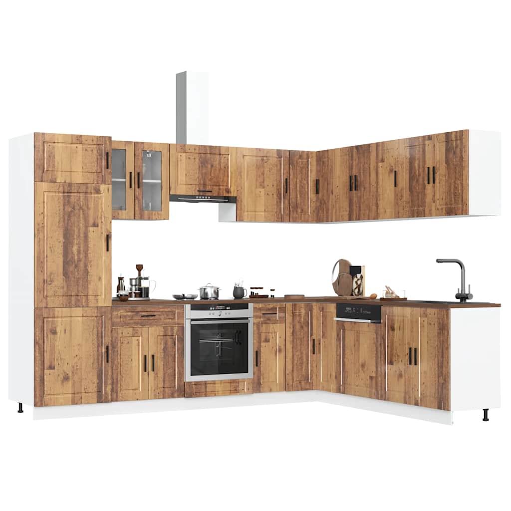 14-Tlg. Küchenschrank-Set Porto Holzwerkstoff