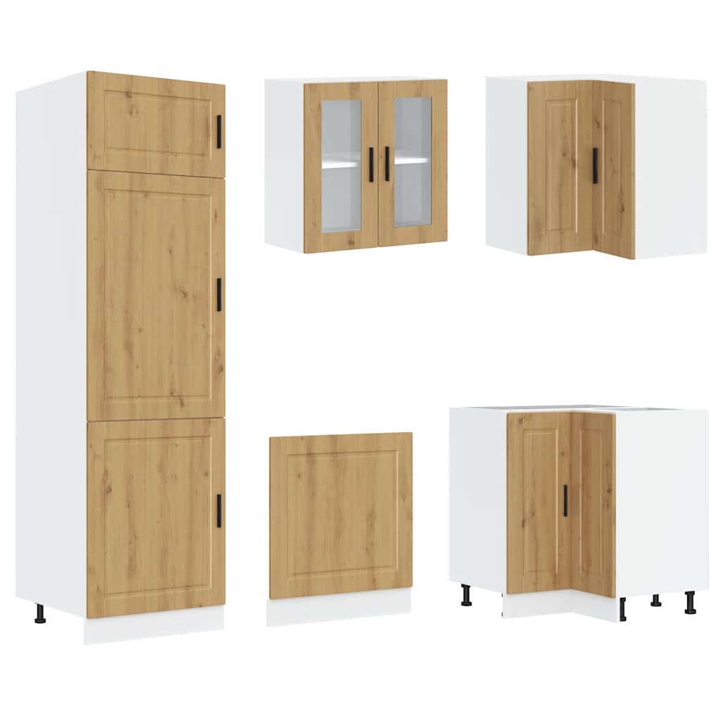14-Tlg. Küchenschrank-Set Porto Holzwerkstoff