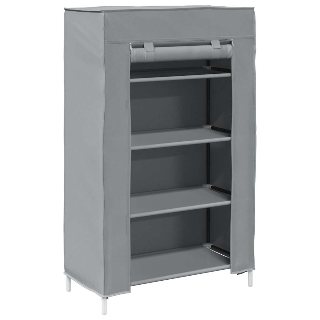 Schuhschrank Grau 60,5X30X97 Cm Vliesstoff